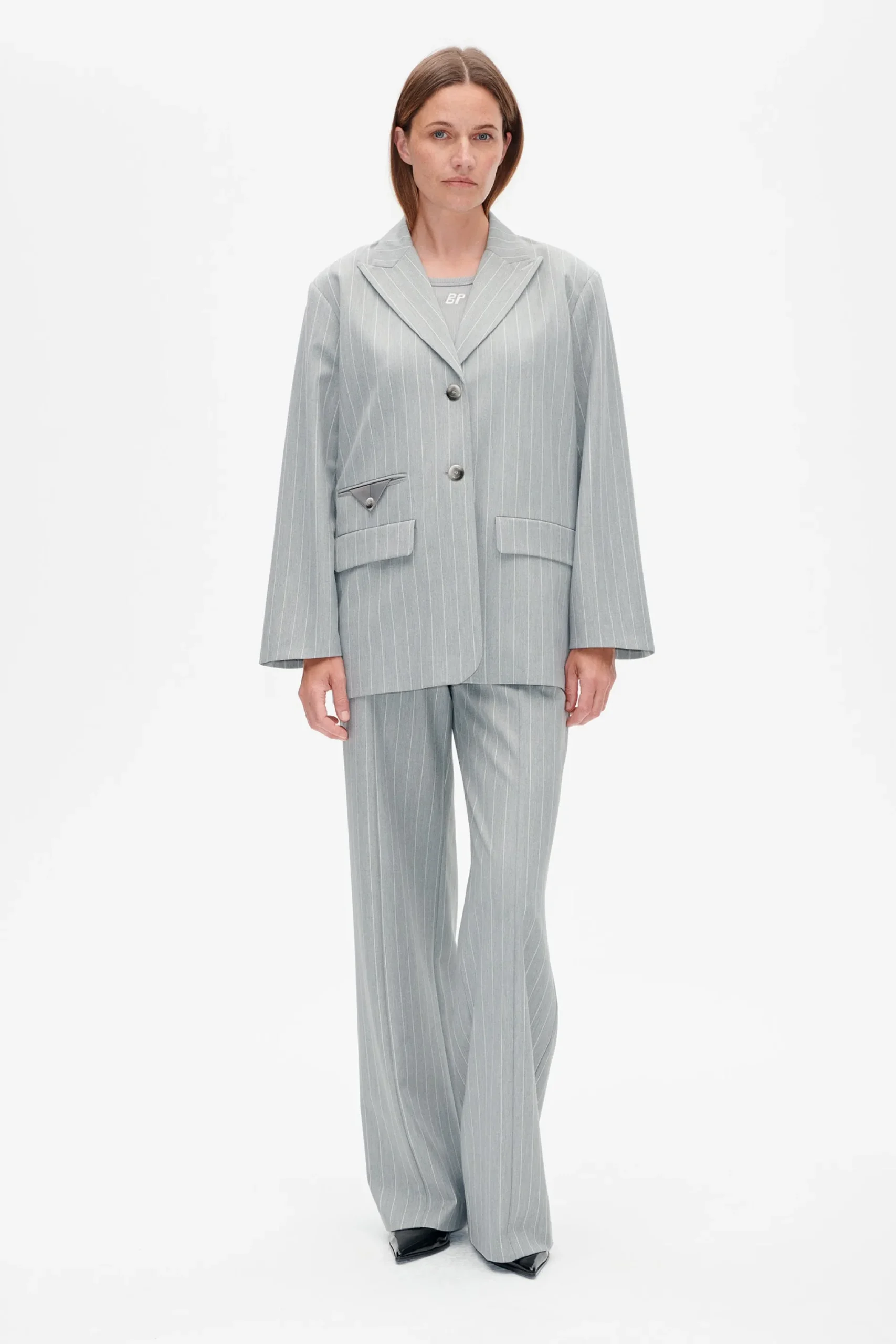 Baum und Pferdgarten Babs blazer from | Grey Wallstreet Pinstripe Sale