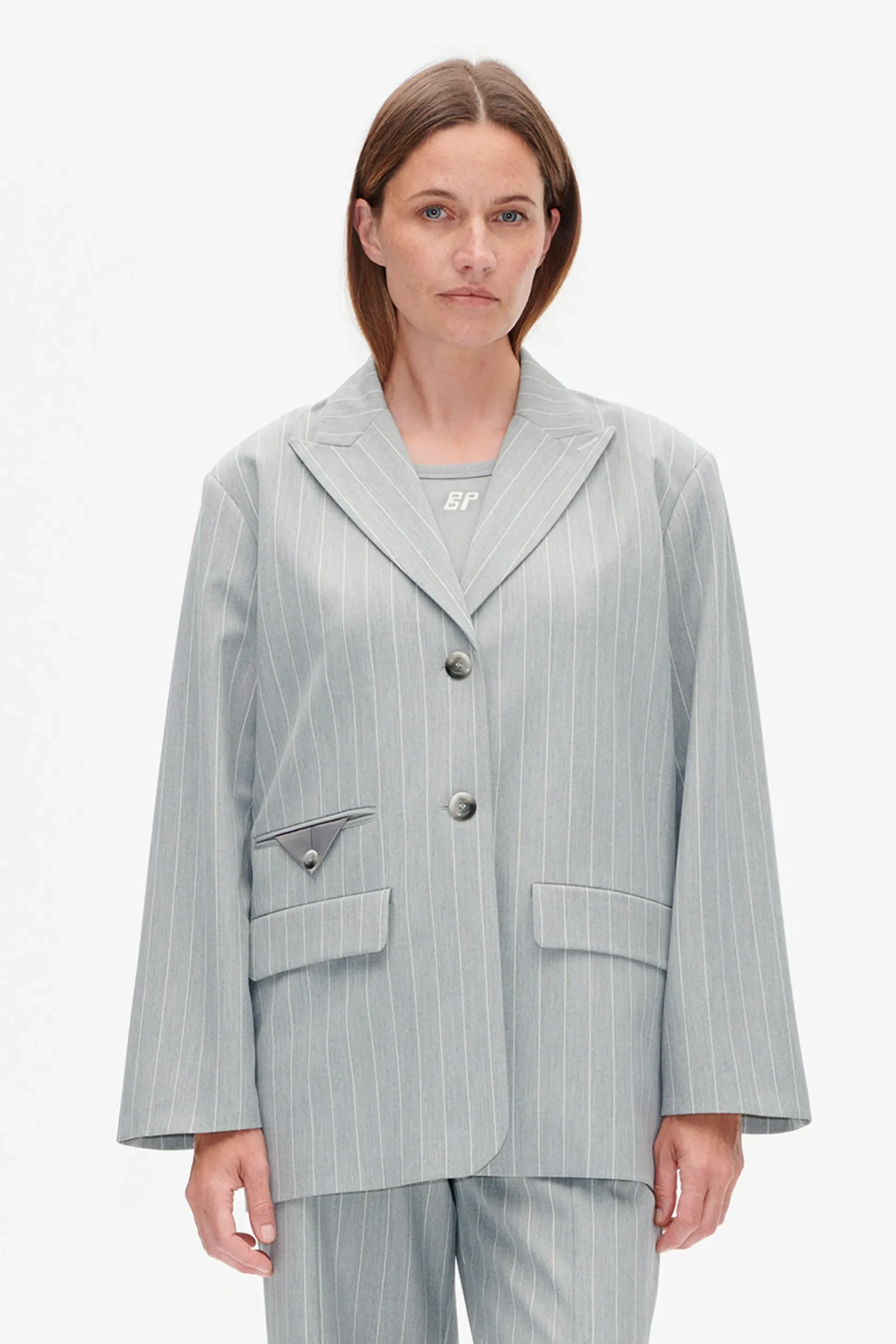 Baum und Pferdgarten Babs blazer from | Grey Wallstreet Pinstripe Sale