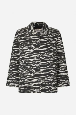 Baum und Pferdgarten BESSIE JACKET | Black Whisper Zebra Clearance