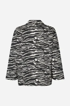 Baum und Pferdgarten BESSIE JACKET | Black Whisper Zebra Clearance