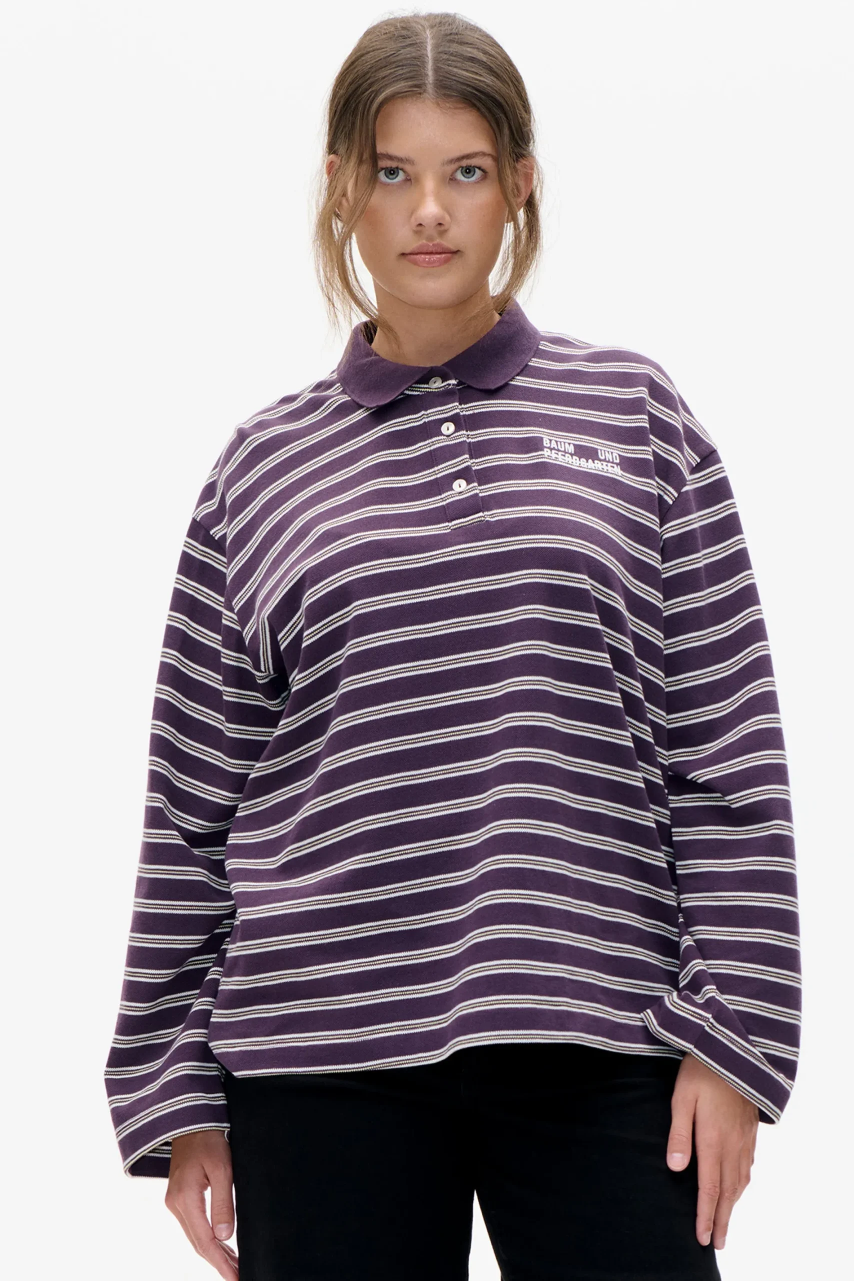 Baum und Pferdgarten Jeanne Top from | Plum Polo Stripe Sale