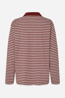 Baum und Pferdgarten JEANNI TOP | Bordeaux Polo Stripe Discount