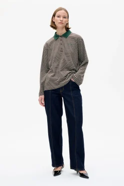 Baum und Pferdgarten JEANNI TOP | Brown Polo Stripe Discount