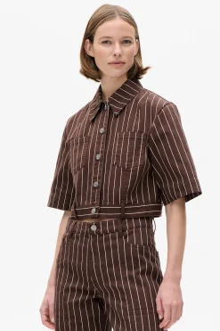 Baum und Pferdgarten Majsa Shirt from | Creme Brown Pinstripe Outlet