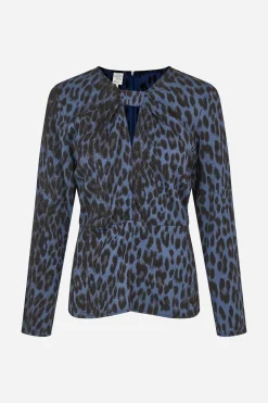 Baum und Pferdgarten MAKEYLA BLOUSE | Blue Baum Leo Clearance