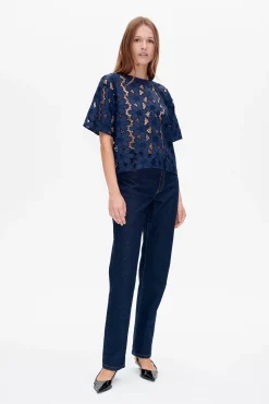 Baum und Pferdgarten MANUELA BLOUSE | Baritone Blue Hot
