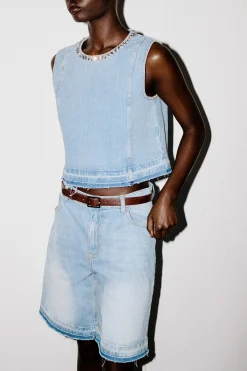 Baum und Pferdgarten Medine Top from | Light Denim Online