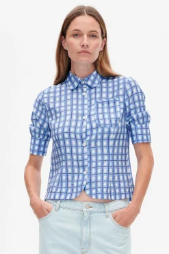 Baum und Pferdgarten Melaya shirt from | Blue Painted Check Best