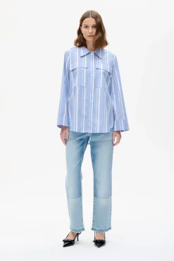 Baum und Pferdgarten Milo Shirt from | Breezy Blue Stripe Fashion