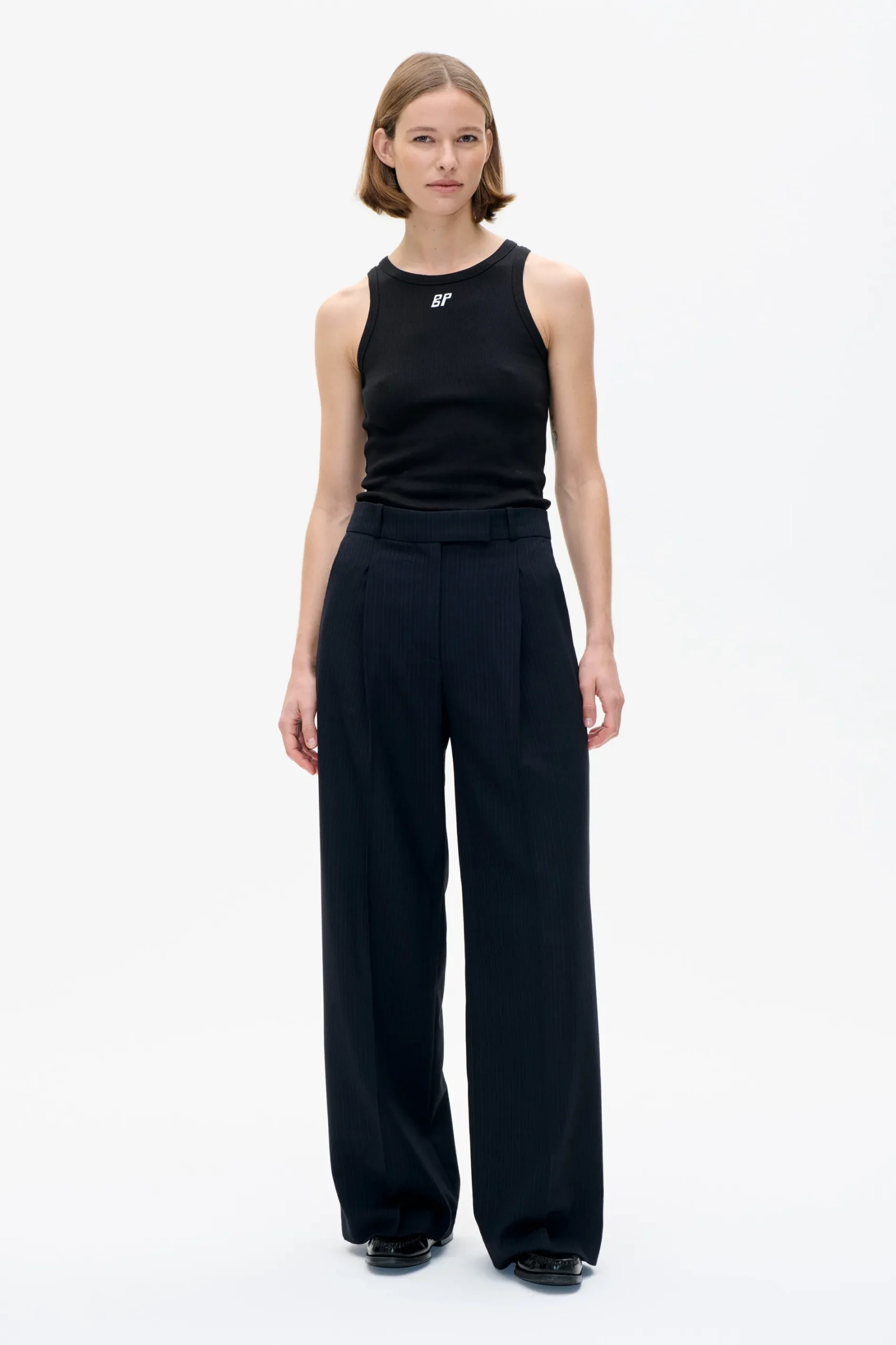 Baum und Pferdgarten NEYA TROUSERS | Blackish Pinstripe Discount