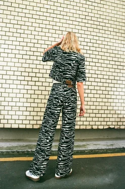 Baum und Pferdgarten NICETTE PANTS | Black Whisper Zebra Outlet