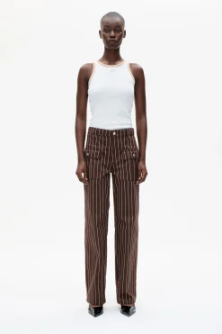 Baum und Pferdgarten NICKIE JEANS | Creme Brown Pinstripe Sale